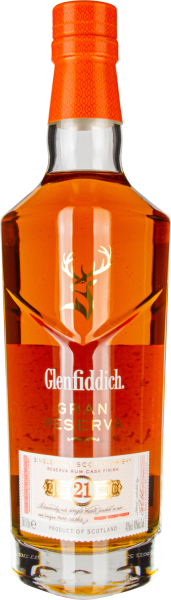 21 years Grand Reserve Speyside Single Malt Scotch Whisky