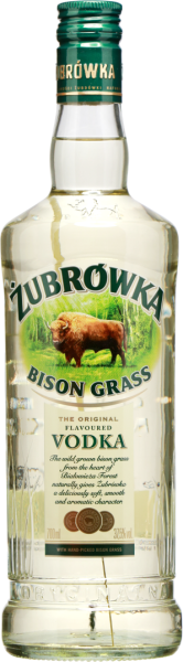 Vodka Bison Grass mit Grashalm